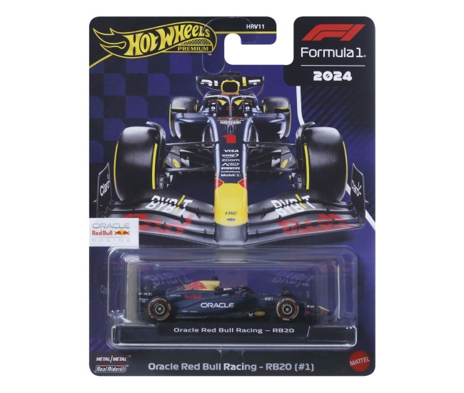 Hot wheels premium real riders formula 1 2024 oracle red bull racing rb20 numarul 1 scara 1 la 64 Hot wheels premium real riders formula 1 2024 oracle red bull racing rb20 numarul 1 scara 1 la 64