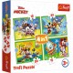 Puzzle trefl 4in1 mickey mouse si prietenii Puzzle trefl 4in1 mickey mouse si prietenii