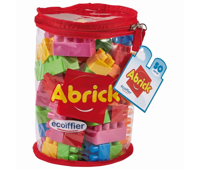 Ecoiffier abrick set de construit multicolor 50 piese Ecoiffier abrick set de construit multicolor 50 piese