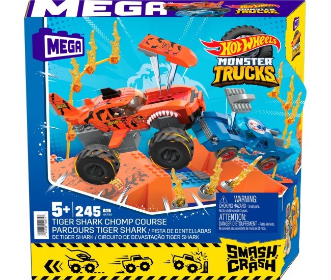 Hot wheels monster truck mega set constructie cursa tiger shark chomp Hot wheels monster truck mega set constructie cursa tiger shark chomp