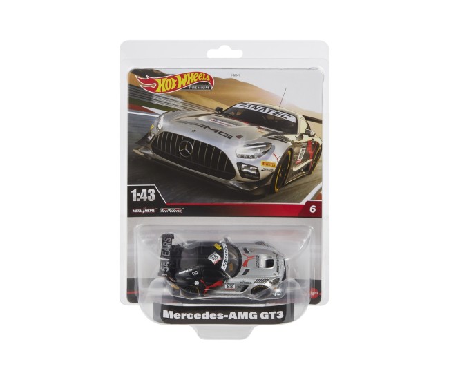 Hot wheels premium real riders masinuta metalica mercedes amg gt3 scara 1:43 Hot wheels premium real riders masinuta metalica mercedes amg gt3 scara 1:43