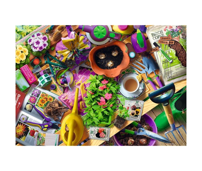 Puzzle trefl 1000 aranjarea gradinii artist andrew farley