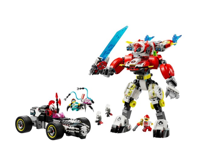 Lego dreamzzz robotul tigru al lui cooper si masina hot rod a lui zero 71497 Lego dreamzzz robotul tigru al lui cooper si masina hot rod a lui zero 71497