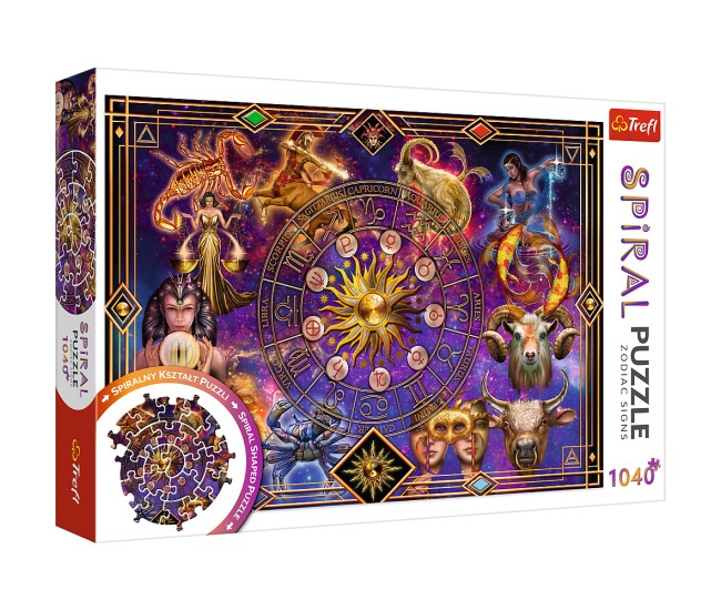 Puzzle trefl spiral 1040 piese semne zodiacale Puzzle trefl spiral 1040 piese semne zodiacale