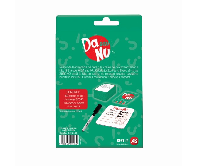 Joc de carti da sau nu Joc de carti da sau nu