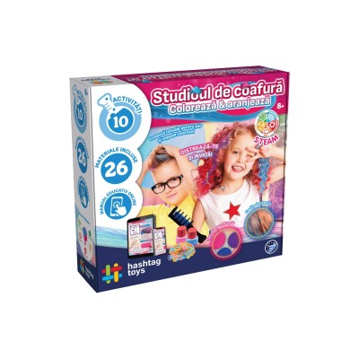 Set studio de coafura coloreaza si aranjeaza