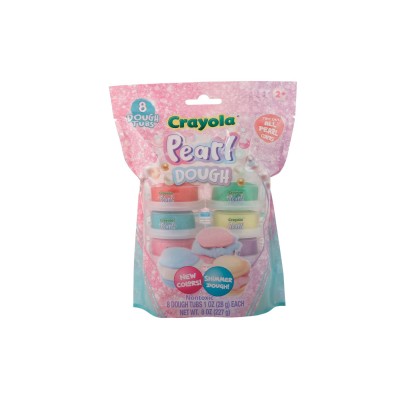 Crayola pearl set 8 borcanase cu plastelina sidefata
