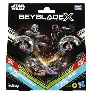 Beyblade x star wars pachet duo the mandalorian 3-60f si moff gideon 3-80n