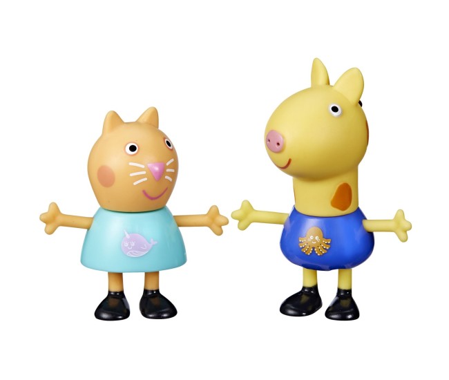 Peppa pig prieteni buni set 2 figurine pisica candy si girafa gerald Peppa pig prieteni buni set 2 figurine pisica candy si girafa gerald
