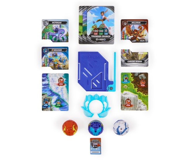 Bakugan starter pack bruiser, octogan si nillious