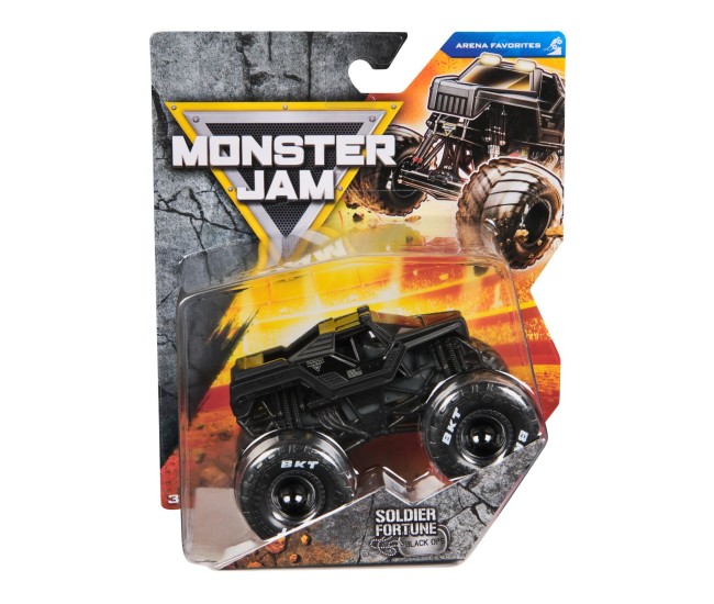 Monster jam masinuta metalica soldier fortune black ops scara 1 la 64 Monster jam masinuta metalica soldier fortune black ops scara 1 la 64