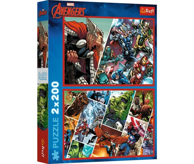 Puzzle trefl 2x200 marvel avengers aparatorii lumii Puzzle trefl 2x200 marvel avengers aparatorii lumii