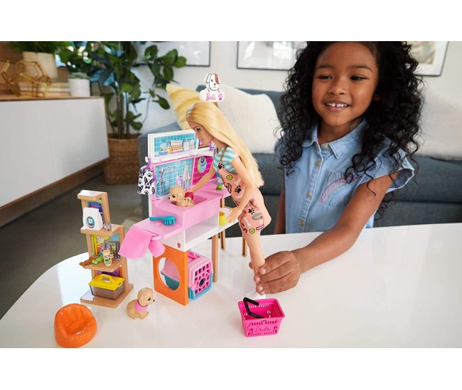 Barbie set de joaca magazin accesorii animalute Barbie set de joaca magazin accesorii animalute