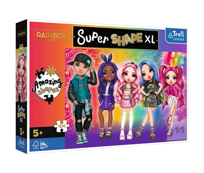 Puzzle trefl primo super shape xxl 104 rainbow high Puzzle trefl primo super shape xxl 104 rainbow high