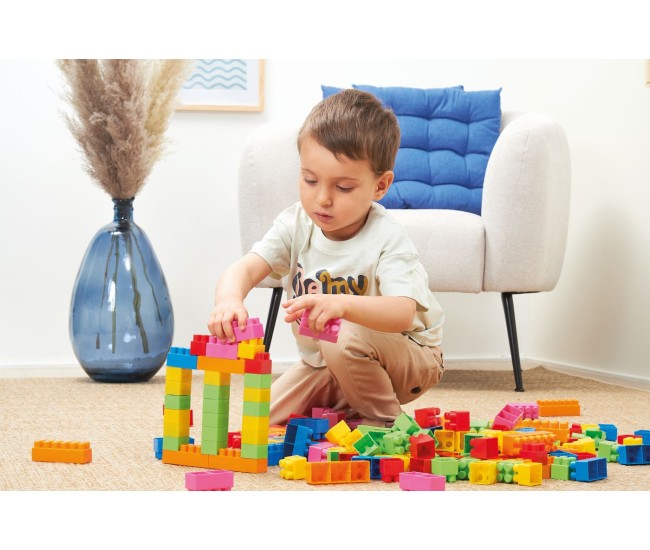 Ecoiffier abrick set de construit multicolor 50 piese Ecoiffier abrick set de construit multicolor 50 piese