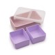 Cutie pranz bento cu compartimente detasabile, melii, pink purple