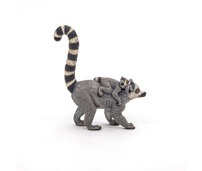 Papo figurina lemur cu pui Papo figurina lemur cu pui