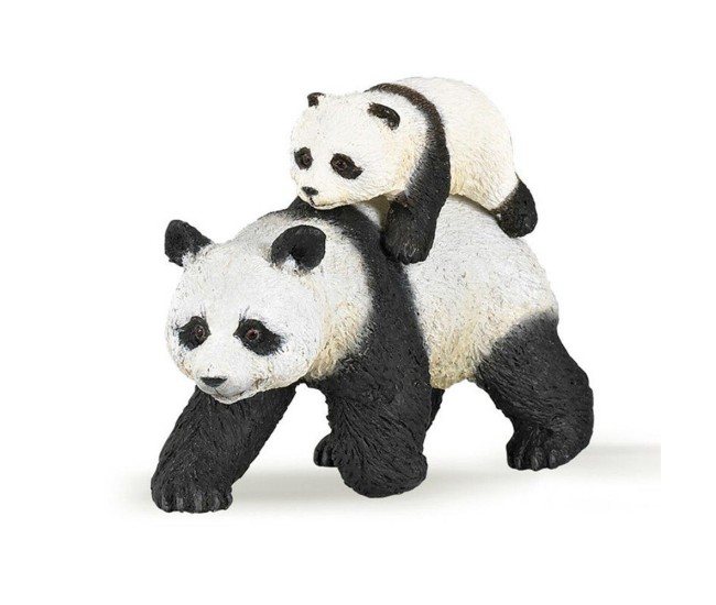 Papo figurina ursulet panda cu pui Papo figurina ursulet panda cu pui