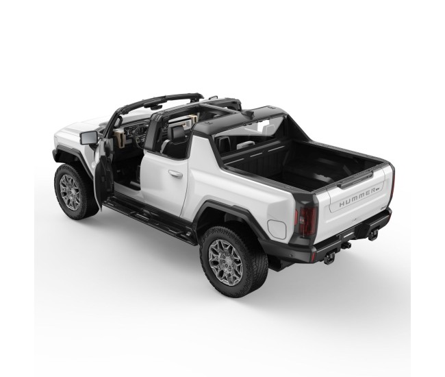 Masina cu telecomanda gmc hummer ev alb scara 1 la 16 Masina cu telecomanda gmc hummer ev alb scara 1 la 16