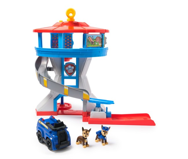 Patrula catelusilor set turn de observatie cu vehicul si figurina chase