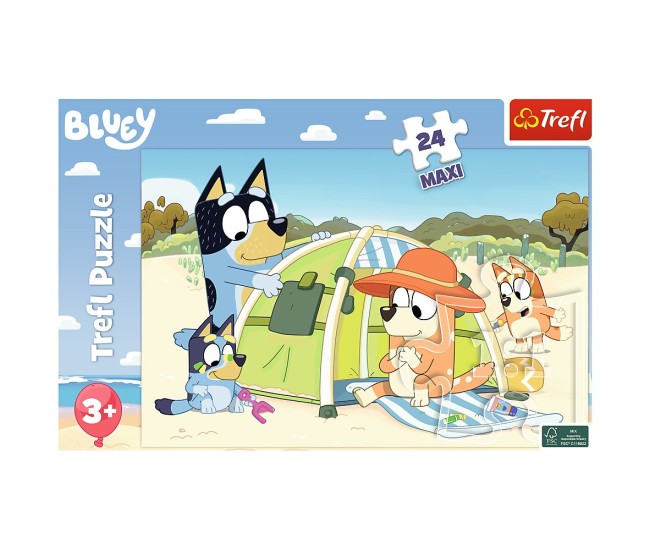 Puzzle trefl 24 maxi bluey ziua cea buna Puzzle trefl 24 maxi bluey ziua cea buna