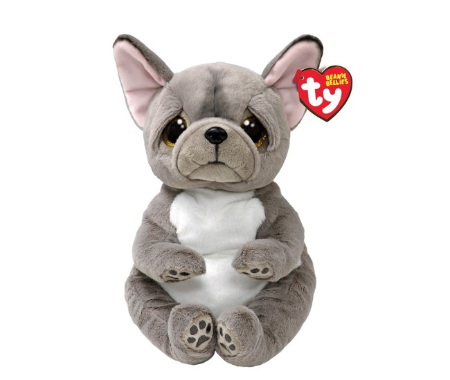 Plus ty 24cm beanie bellies catelus gri wilfred Plus ty 24cm beanie bellies catelus gri wilfred