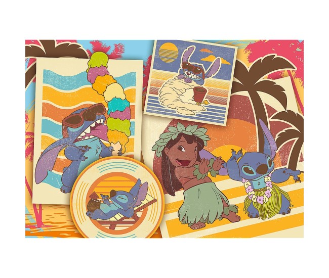 Puzzle trefl 200 stitch la plaja cu lilo si stitch Puzzle trefl 200 stitch la plaja cu lilo si stitch