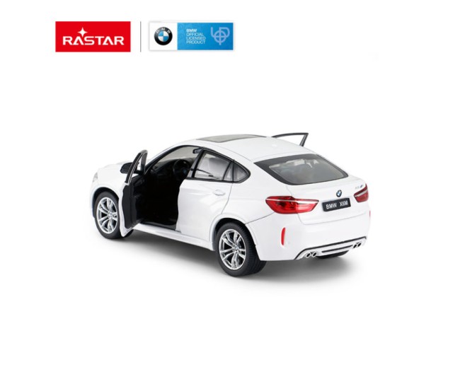 Masinuta metalica bmw x6m alb scara 1 la 24