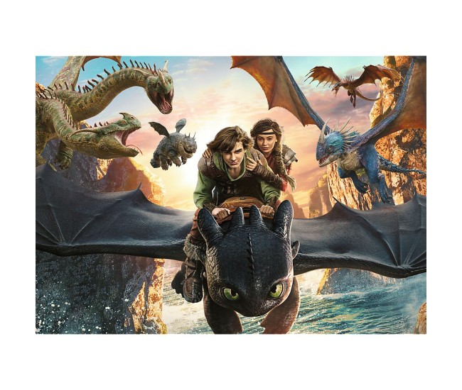Puzzle trefl 200 cum sa iti dresezi dragonul toothless si prietenii Puzzle trefl 200 cum sa iti dresezi dragonul toothless si prietenii