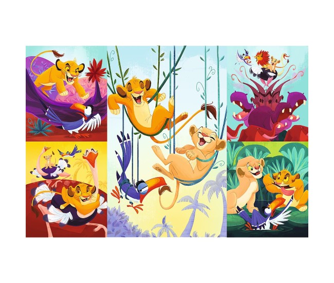 Puzzle trefl 100 disney curajosul rege lion Puzzle trefl 100 disney curajosul rege lion