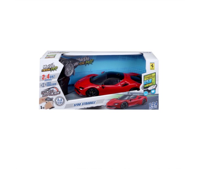 Maisto masinuta premium cu telecomanda 2.4ghz ferrari sf90 stradale scara 1 la 24 Maisto masinuta premium cu telecomanda 2.4ghz ferrari sf90 stradale scara 1 la 24