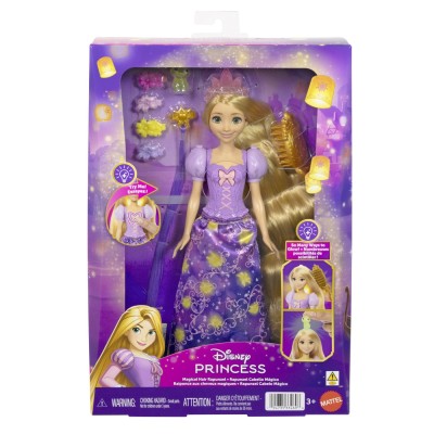 Disney princess set parul magic al lui rapunzel cu papusa si accesorii