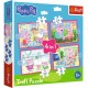 Puzzle trefl 4in1 peppa pig iubeste aventurile Puzzle trefl 4in1 peppa pig iubeste aventurile