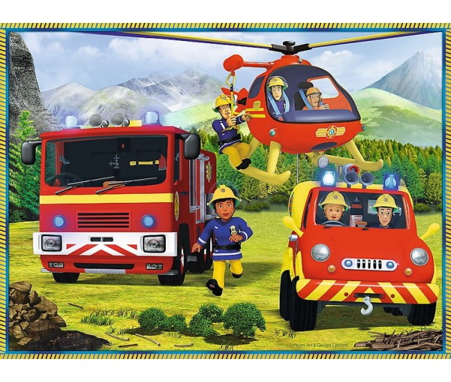 Puzzle trefl 2in1 memo pompierii in actiune Puzzle trefl 2in1 memo pompierii in actiune