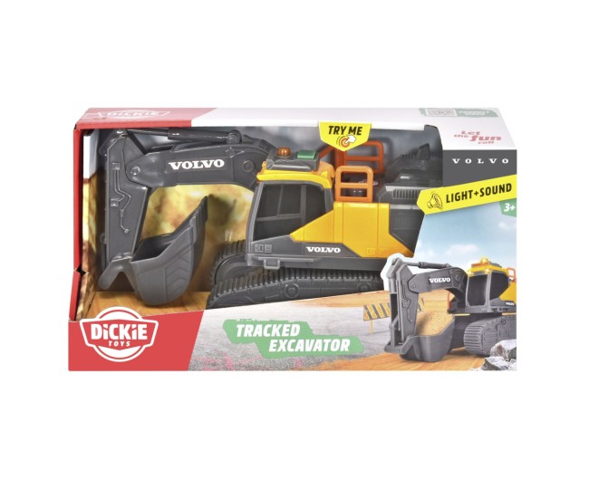 Dickie excavator volvo cu senile sunete si lumini Dickie excavator volvo cu senile sunete si lumini
