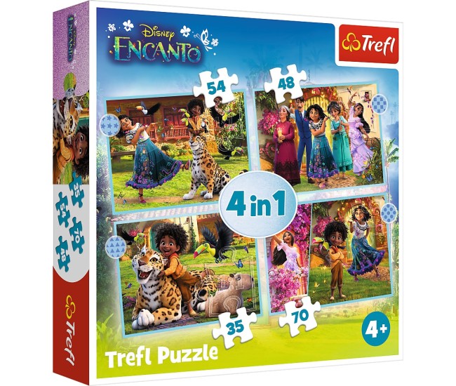 Puzzle trefl 4in1 encanto lumea magica Puzzle trefl 4in1 encanto lumea magica