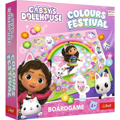 Trefl gabbys dollhouse joc festivalul culorile