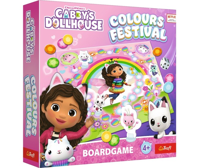 Trefl gabbys dollhouse joc festivalul culorile Trefl gabbys dollhouse joc festivalul culorile