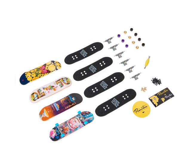 Tech deck pachet 4 piese fingerboard primitive 9.6cm Tech deck pachet 4 piese fingerboard primitive 9.6cm