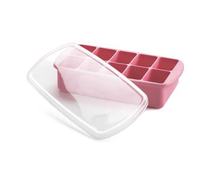 Recipient refrigerare hrana bebe, melii, roz 59 ml x 10 cub