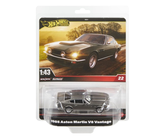 Hot wheels premium real riders masinuta metalica aston martin v8 vantage 1985 scara 1 la 43 Hot wheels premium real riders masinuta metalica aston martin v8 vantage 1985 scara 1 la 43