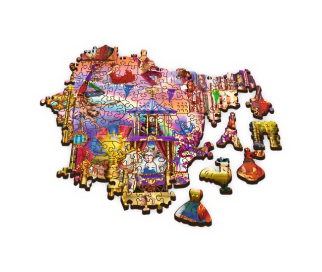 Puzzle trefl din lemn 500+1 piese lumea magica Puzzle trefl din lemn 500+1 piese lumea magica