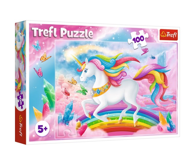 Puzzle trefl 100 lumea de cristal a unicornilor Puzzle trefl 100 lumea de cristal a unicornilor