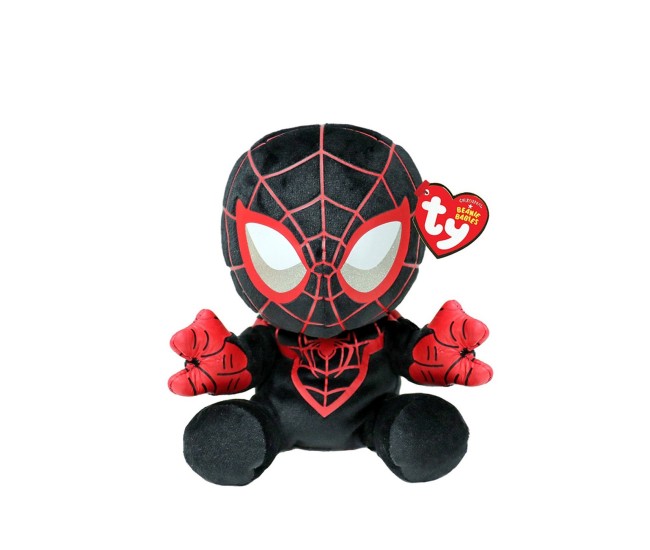 Plus ty 15cm beanie babies soft marvel miles morales spiderman Plus ty 15cm beanie babies soft marvel miles morales spiderman
