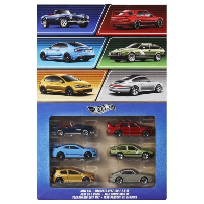Hot wheels silver series set 6 masinute metalice euro style