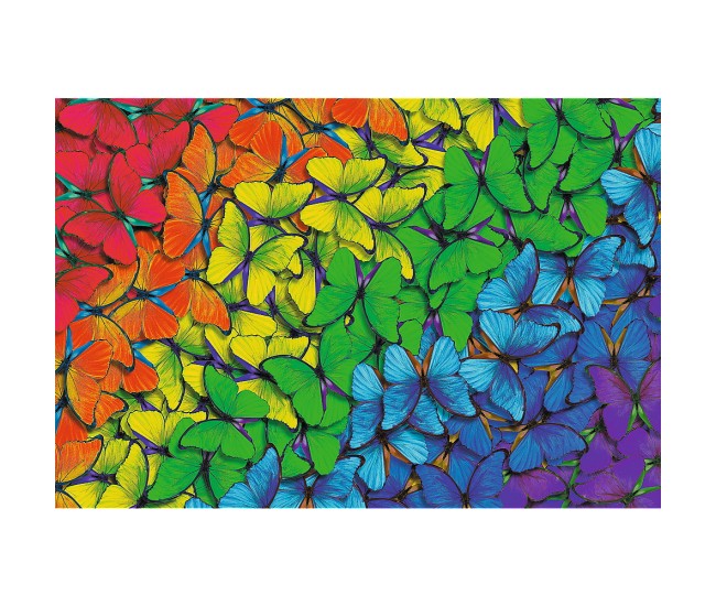 Puzzle trefl din lemn 500+1 piese fluturasii colorati Puzzle trefl din lemn 500+1 piese fluturasii colorati