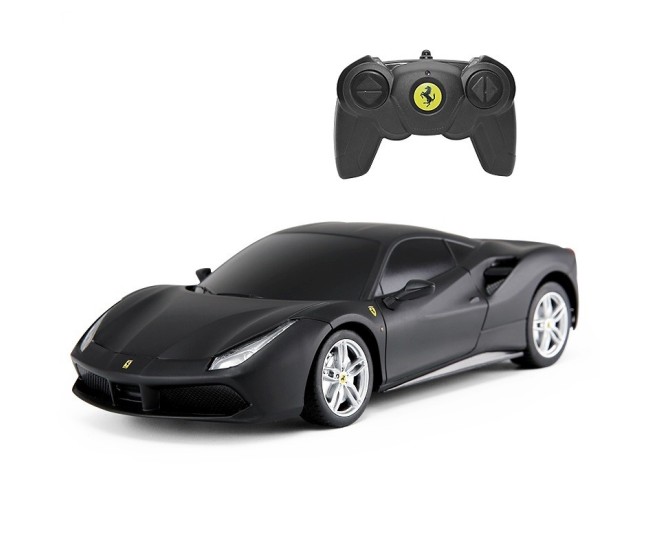 Masina cu telecomanda ferrari 488 gtb negru scara 1 la 24 Masina cu telecomanda ferrari 488 gtb negru scara 1 la 24