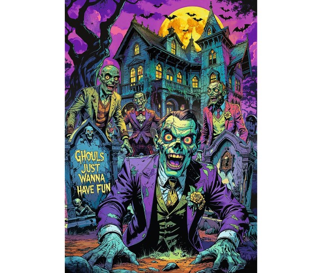 Puzzle trefl 1000 premium plus sala groazei zombi Puzzle trefl 1000 premium plus sala groazei zombi