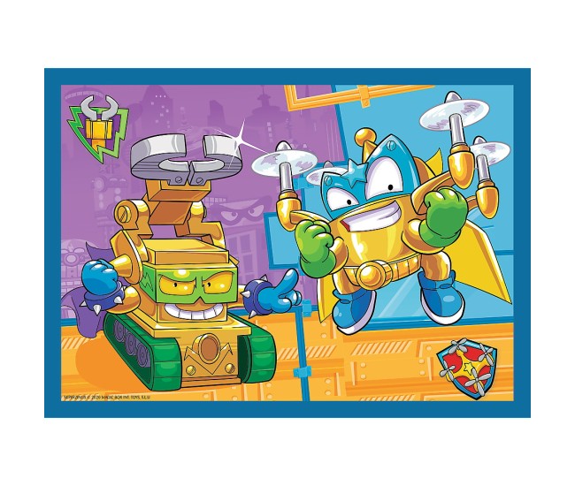 Puzzle trefl 4in1 super things super actiunea Puzzle trefl 4in1 super things super actiunea