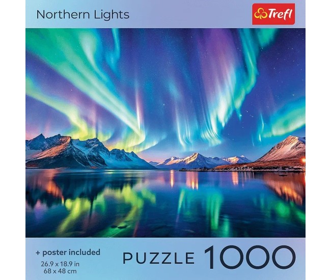 Puzzle trefl 1000 colectia sua aurora boreala poster inclus Puzzle trefl 1000 colectia sua aurora boreala poster inclus